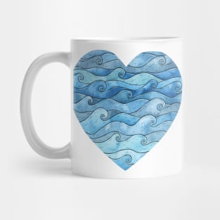 Ocean Heart Mug